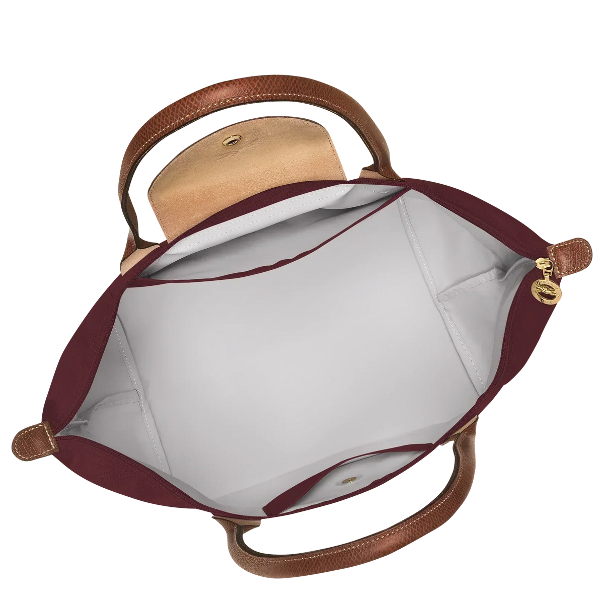 Candela • Bolso Tote Burdeos Plegable Con Solapa