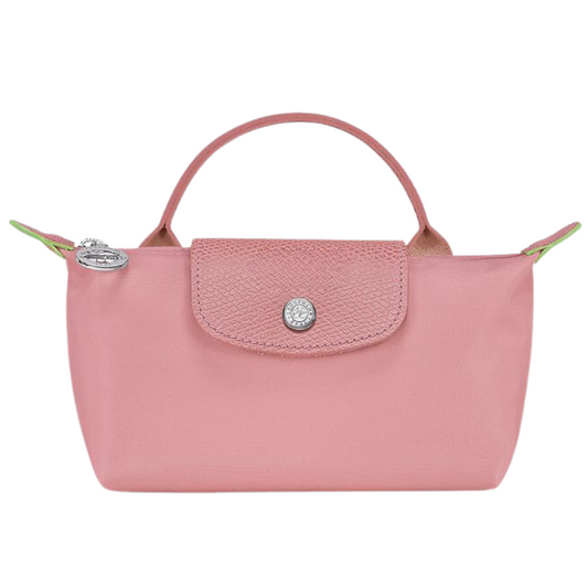 Emma • Mini Bolso Tote Rosa Pétalo Plegable Con Solapa