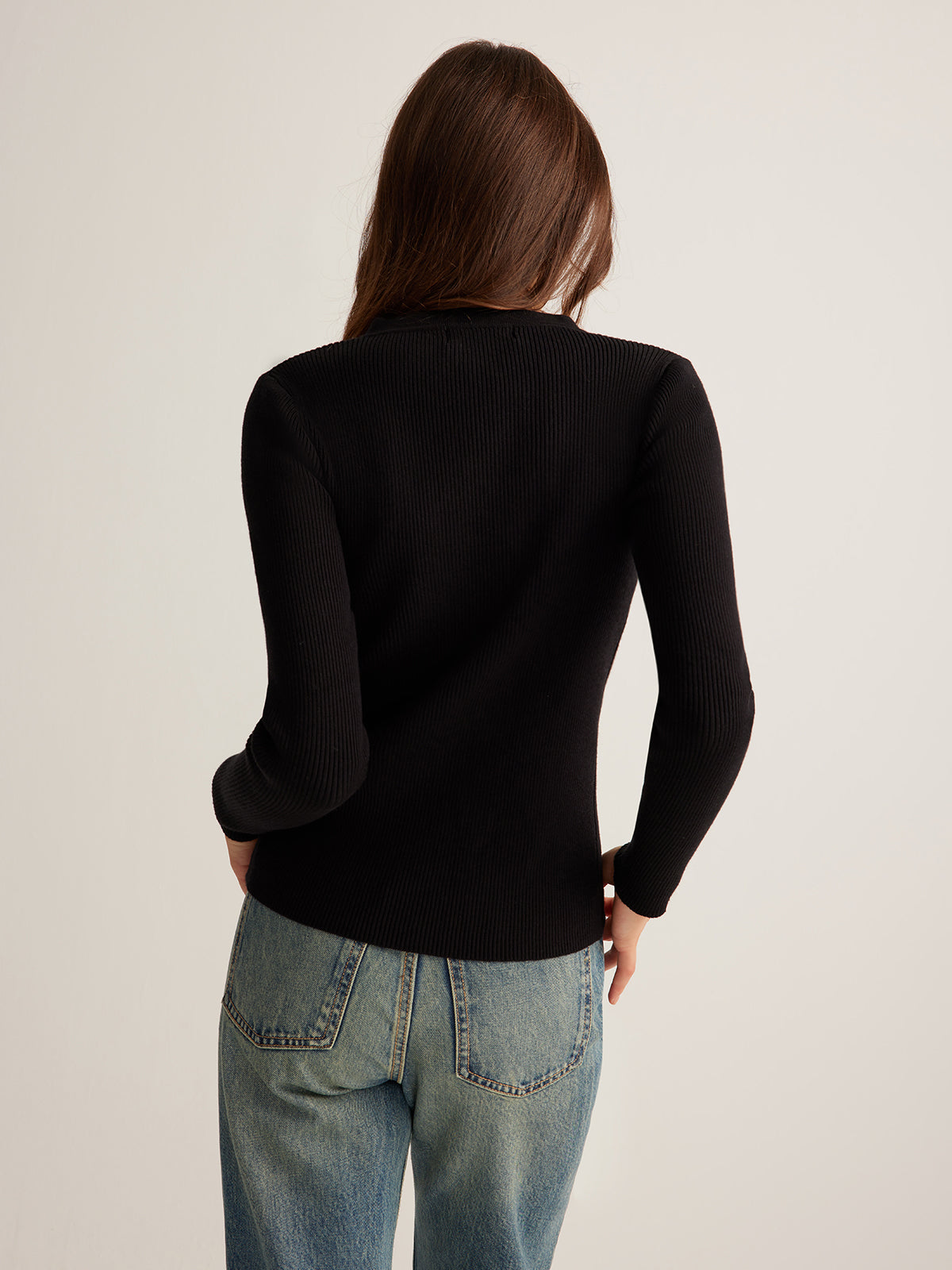 Bianca • Top De Punto Ajustado Con Botones