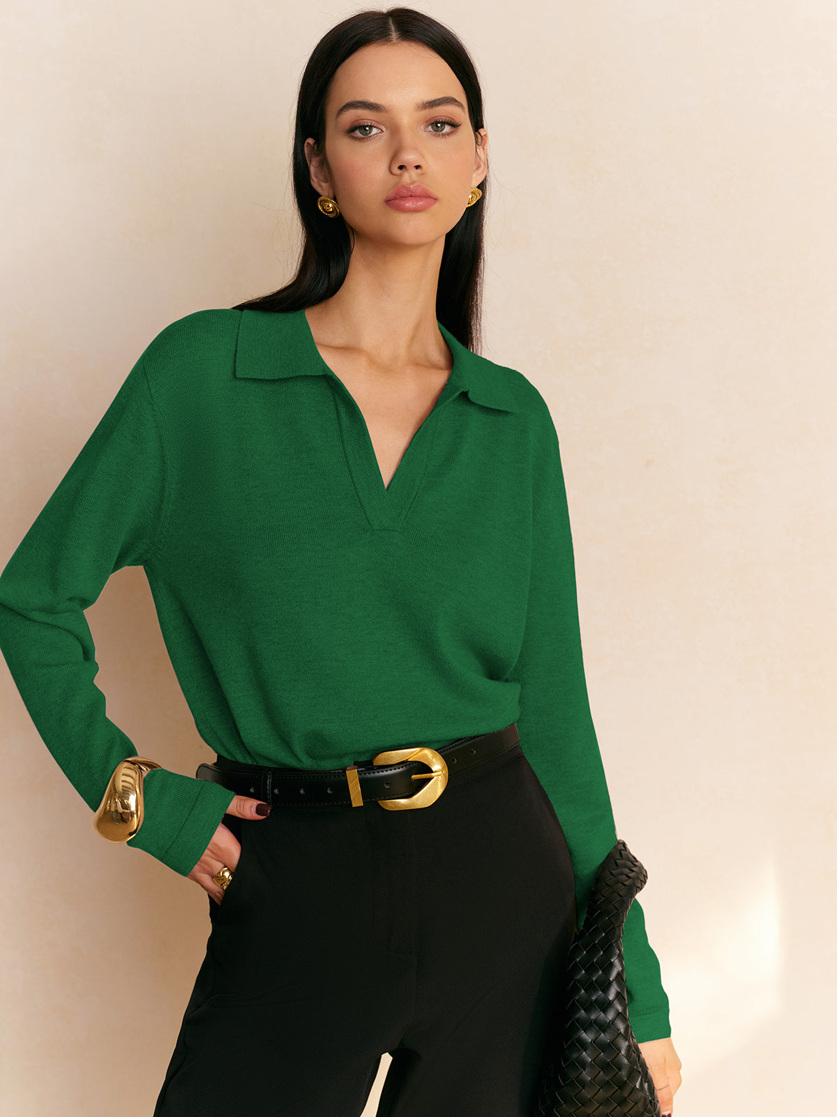 Lola • Jersey De Punto Con Cuello Camisero