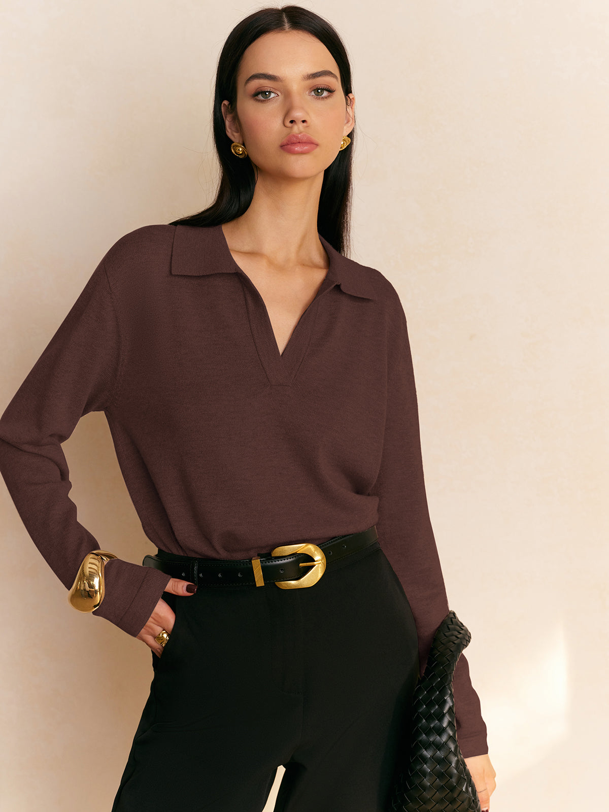 Lola • Jersey De Punto Con Cuello Camisero