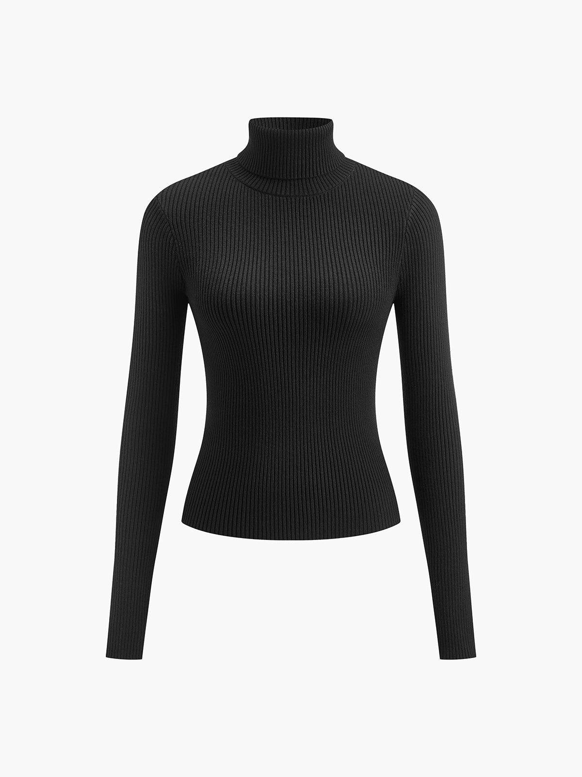 Teresa • Jersey De Punto Ajustado Con Cuello Vuelto