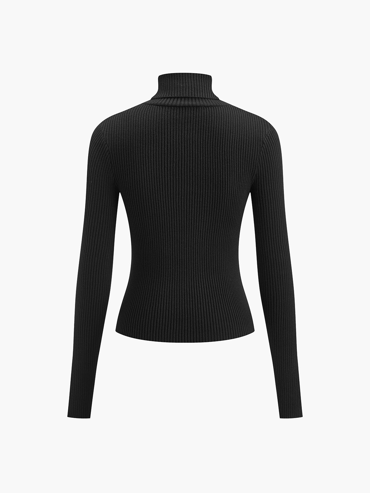 Teresa • Jersey De Punto Ajustado Con Cuello Vuelto
