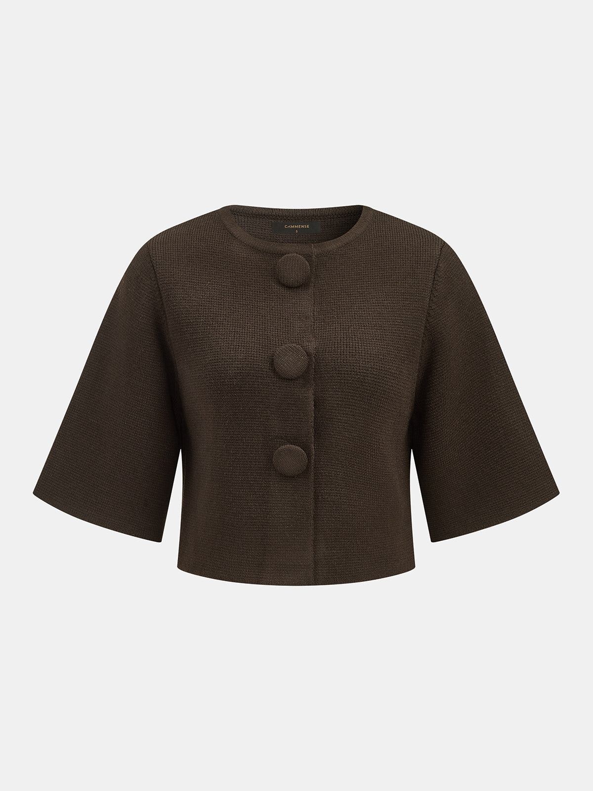 Rocío • Chaqueta De Punto Corta Con Botones Y Manga Francesa