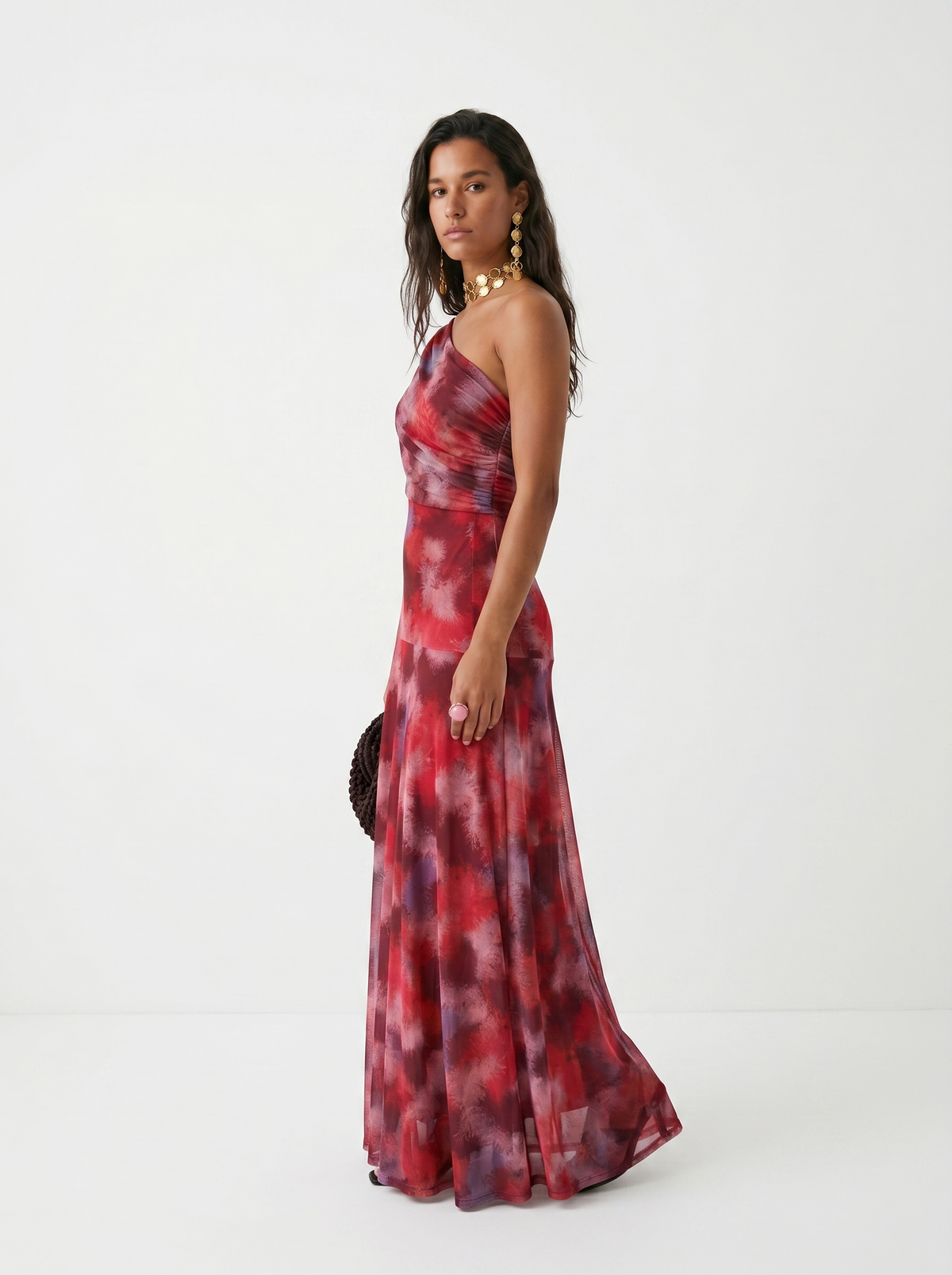 Solana • Vestido Largo Asimétrico Degradado