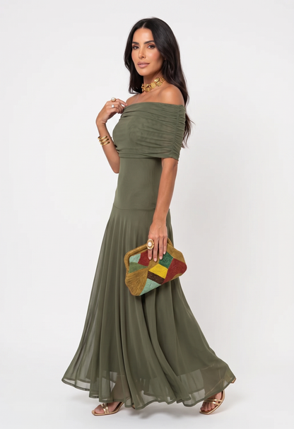 Solana • Vestido Largo Asimétrico Degradado