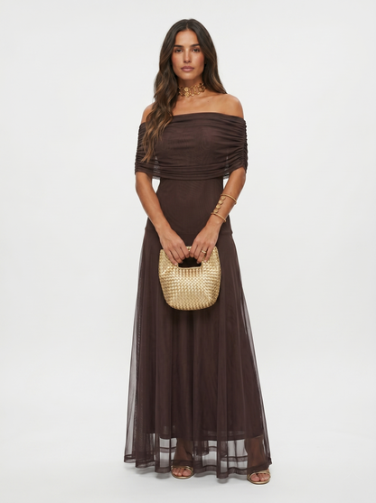 Solana • Vestido Largo Asimétrico Degradado