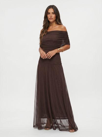 Solana • Vestido Largo Asimétrico Degradado