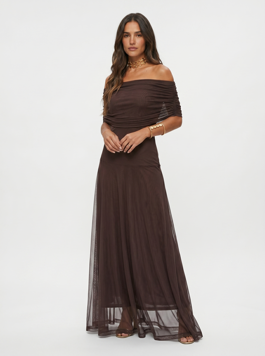 Solana • Vestido Largo Asimétrico Degradado