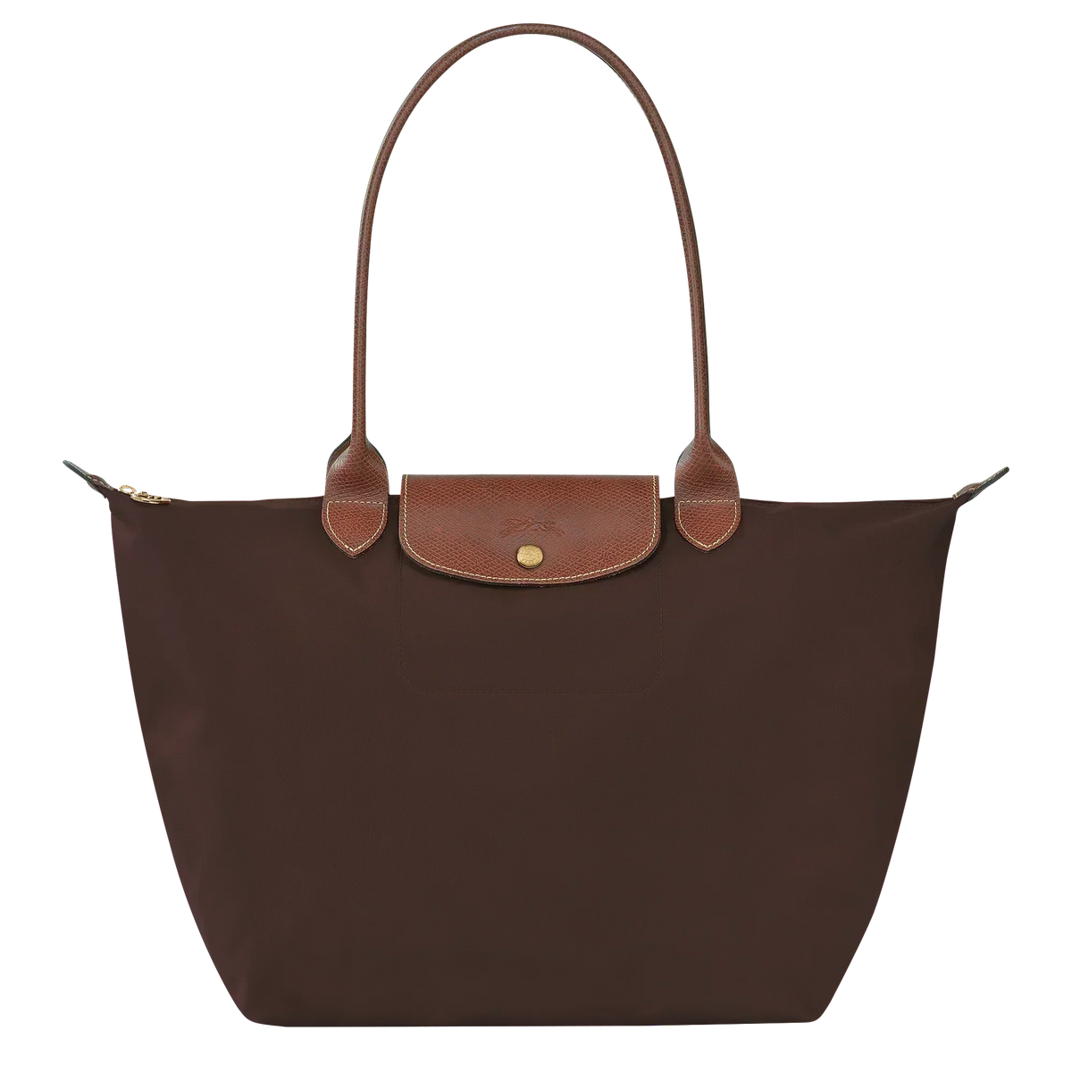 Candela • Bolso Marrón Tote Plegable Con Solapa