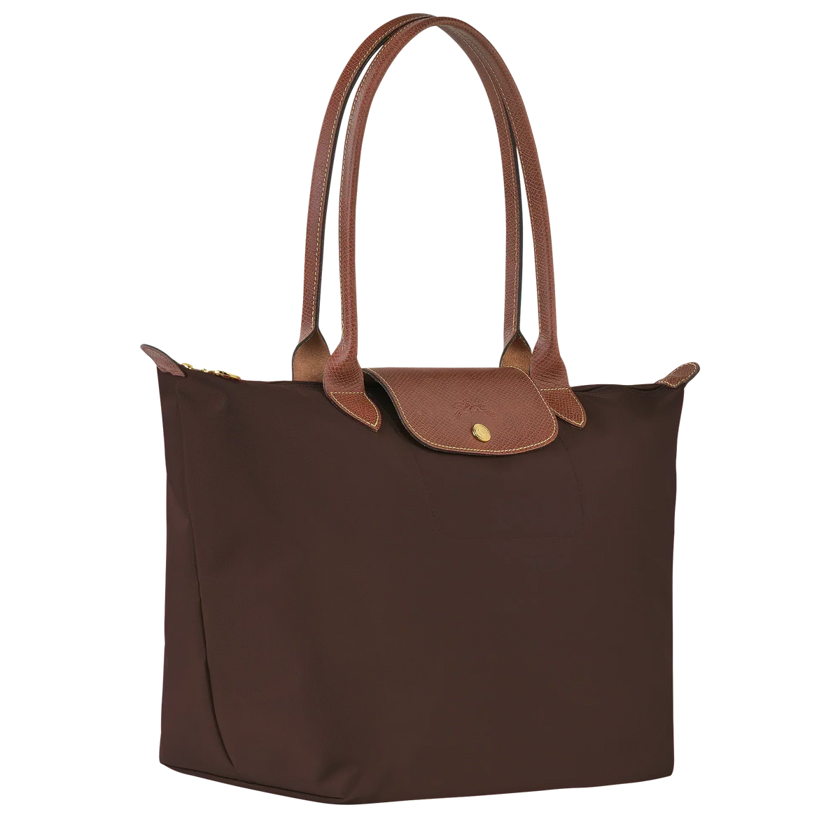 Candela • Bolso Marrón Tote Plegable Con Solapa