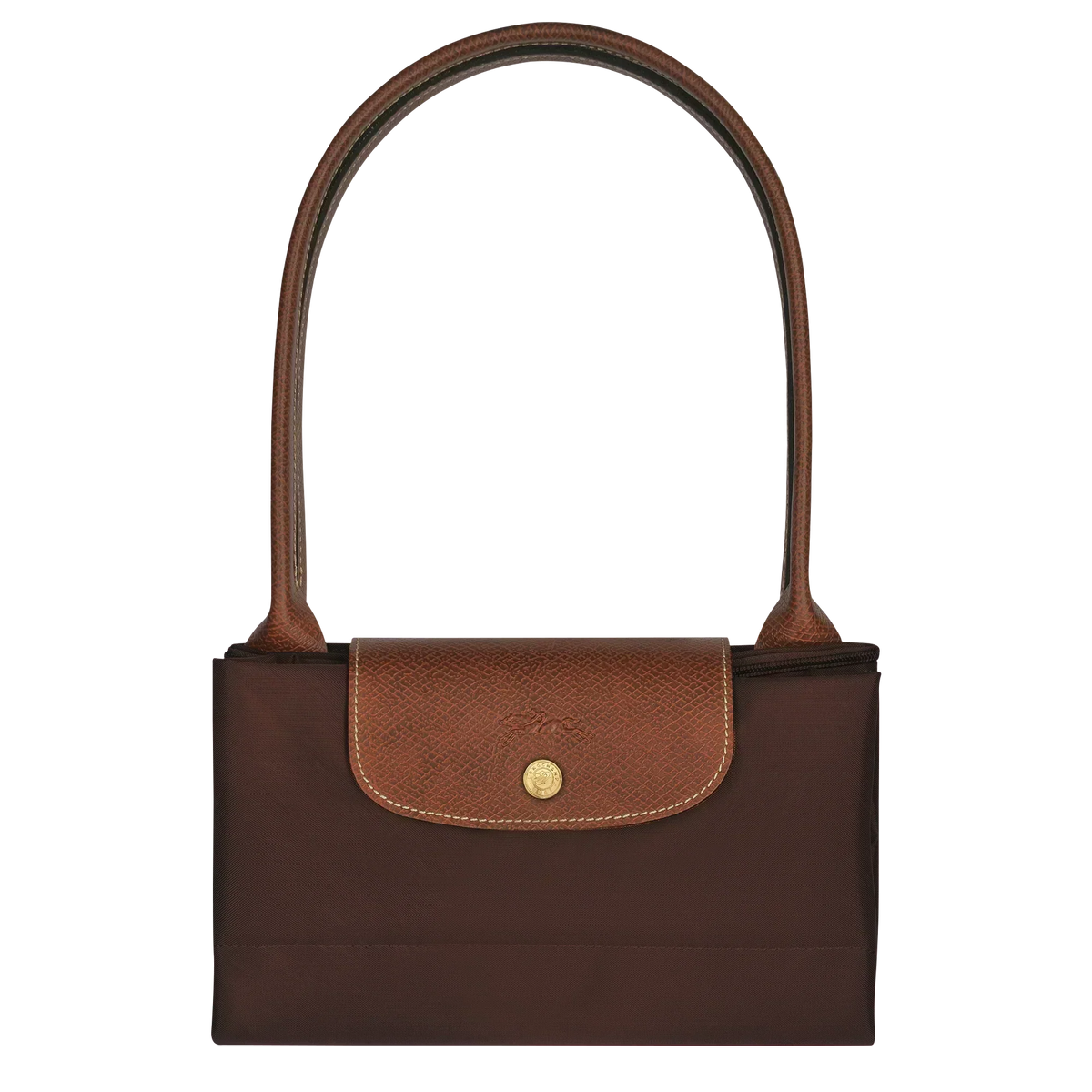 Candela • Bolso Marrón Tote Plegable Con Solapa
