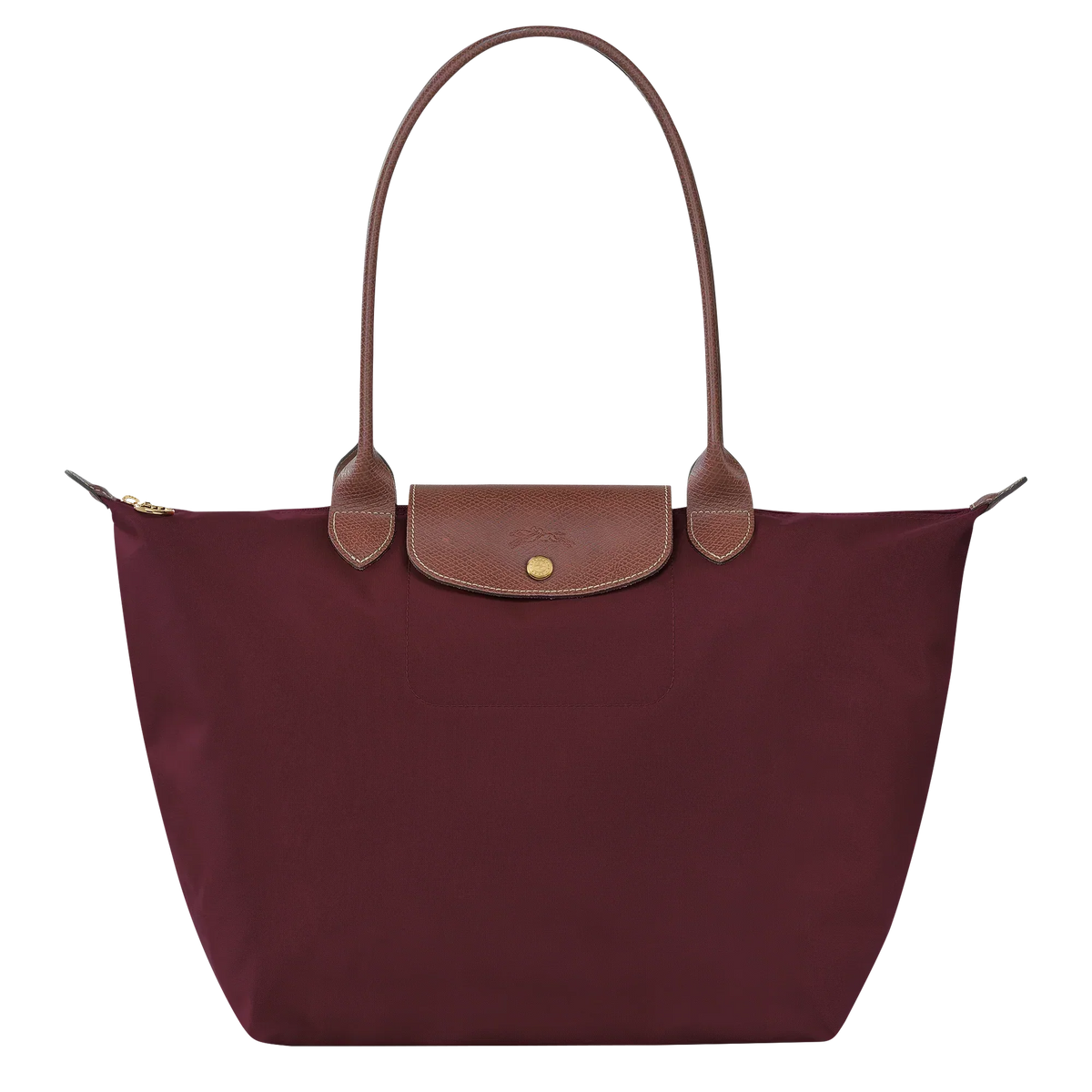 Candela • Bolso Tote Burdeos Plegable Con Solapa