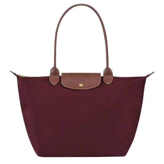 Candela • Bolso Tote Burdeos Plegable Con Solapa