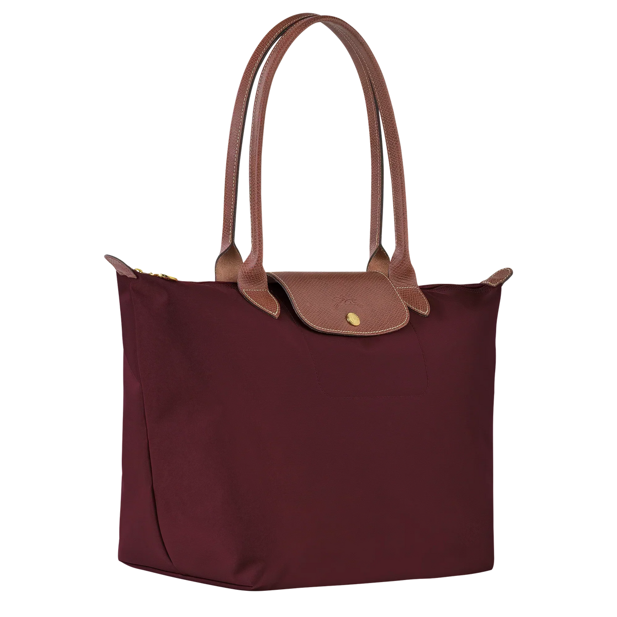 Candela • Bolso Tote Burdeos Plegable Con Solapa