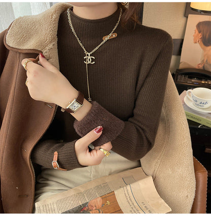 Ona • Jersey Afelpado Cuello Alto