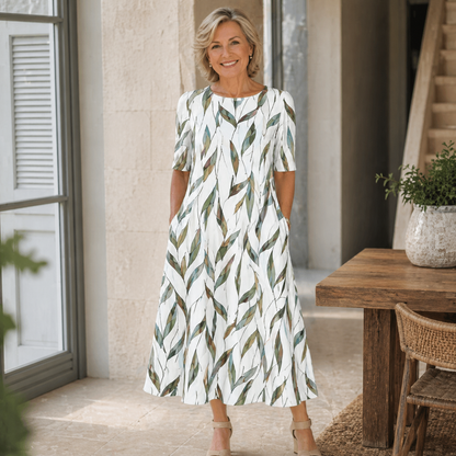 Elena • Vestido Midi De Falda Evasé