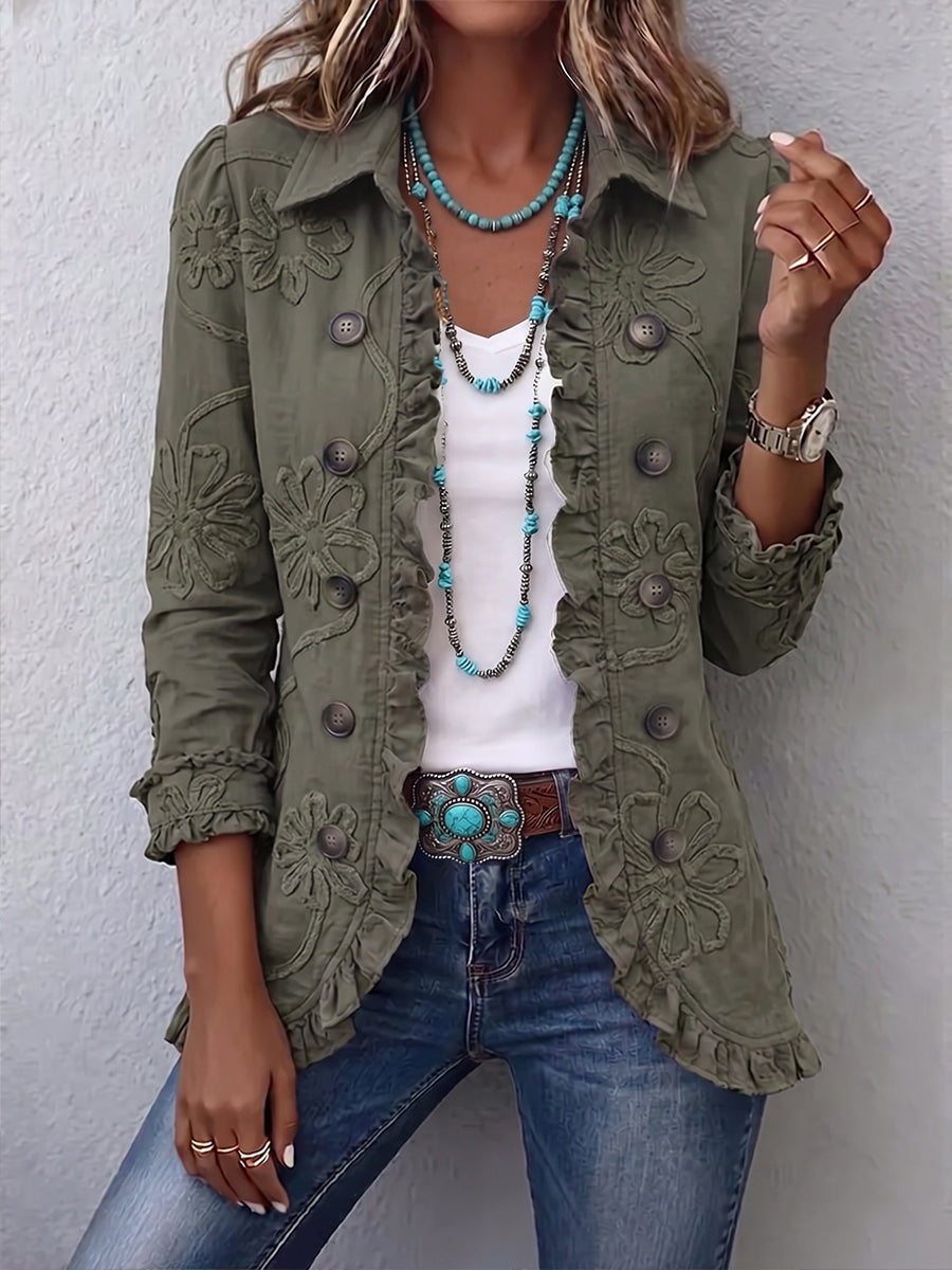 Alba • Chaqueta Corta y Bordado Floral