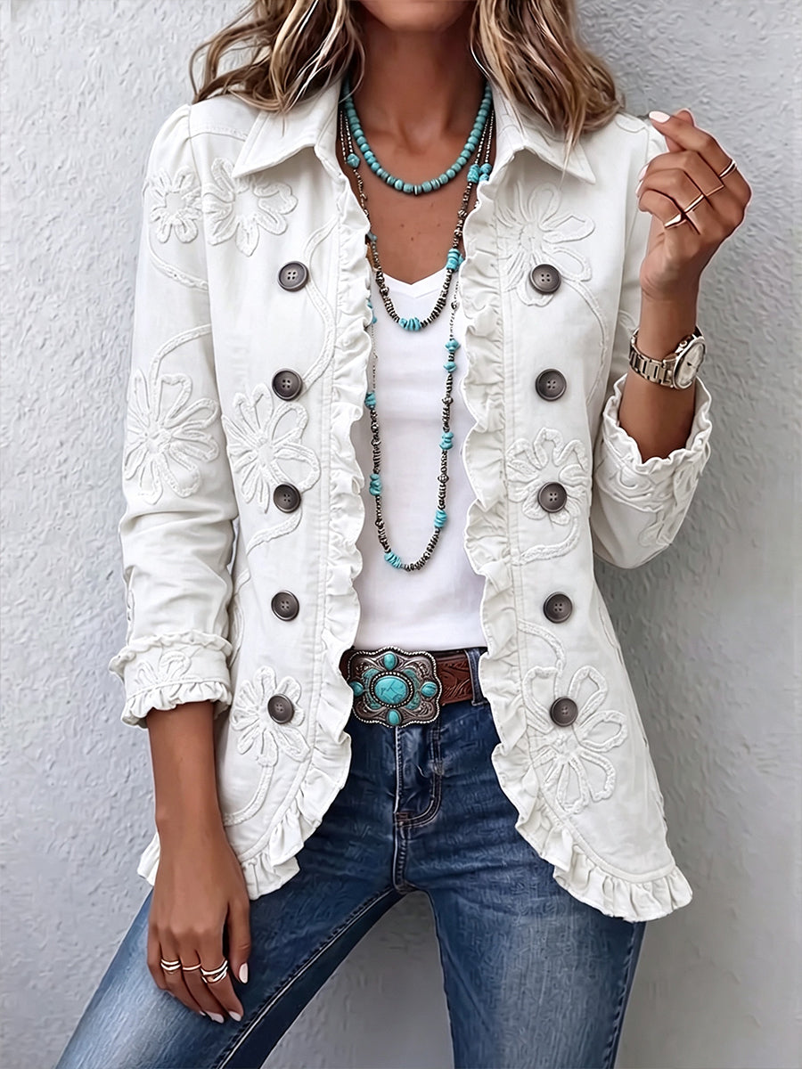 Alba • Chaqueta Corta y Bordado Floral