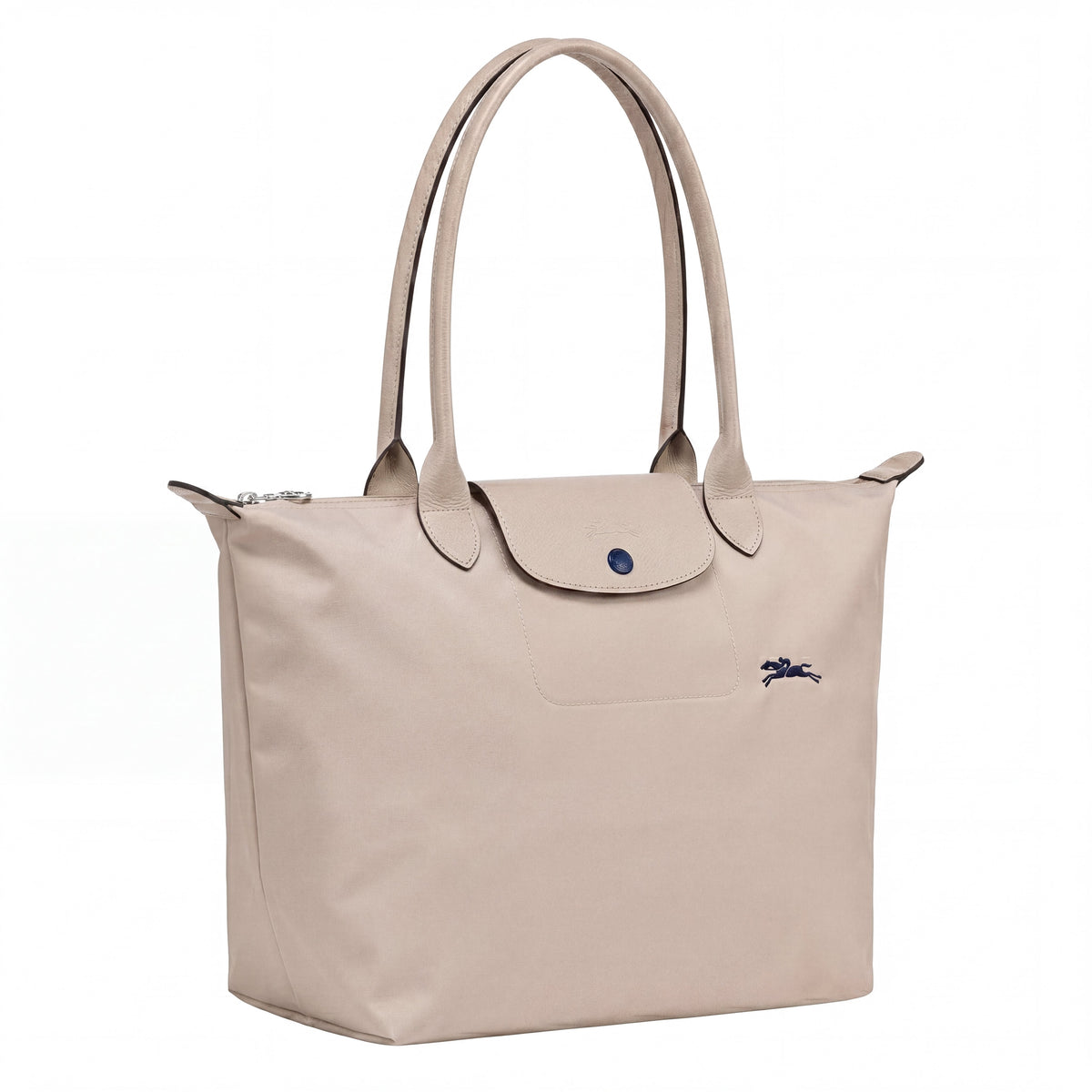 Candela • Bolso Beige Tote Plegable Con Solapa