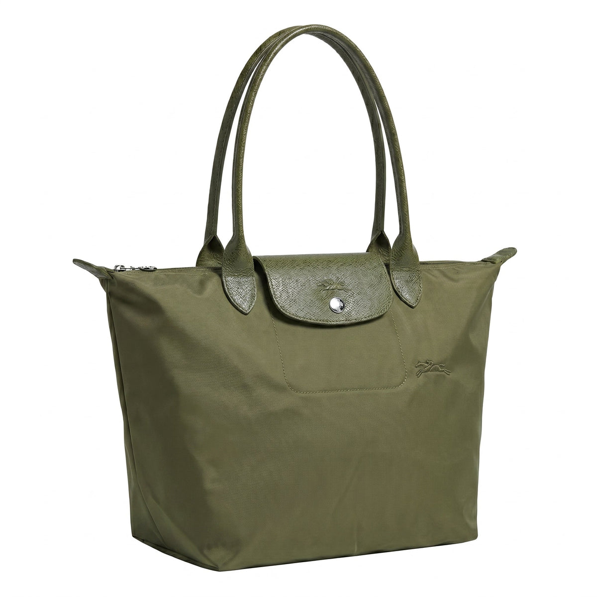 Candela • Bolso Tote Verde Plegable Con Solapa