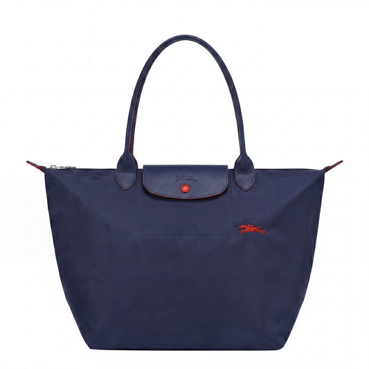 Candela • Bolso Azul Marino Tote Plegable Con Solapa
