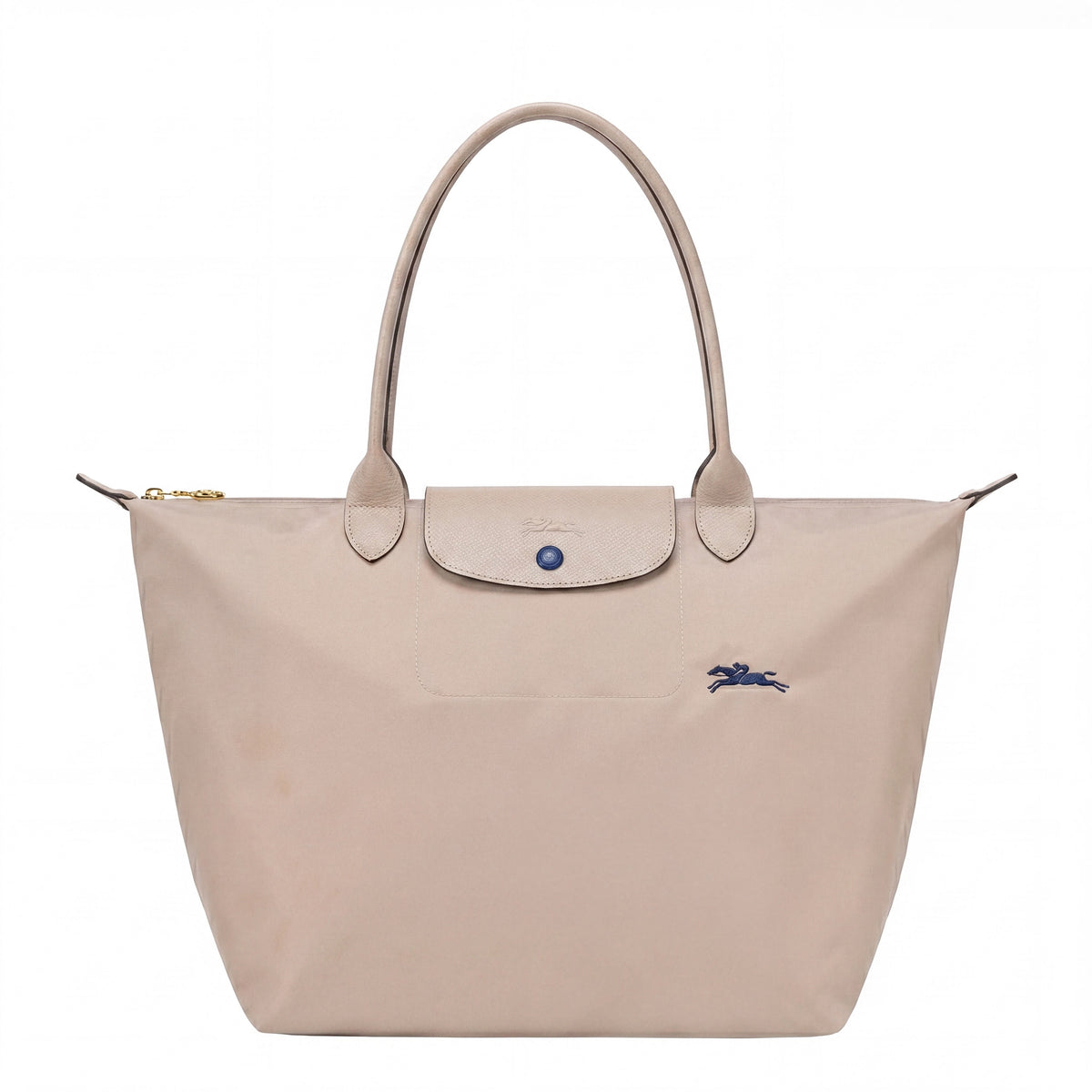 Candela • Bolso Beige Tote Plegable Con Solapa
