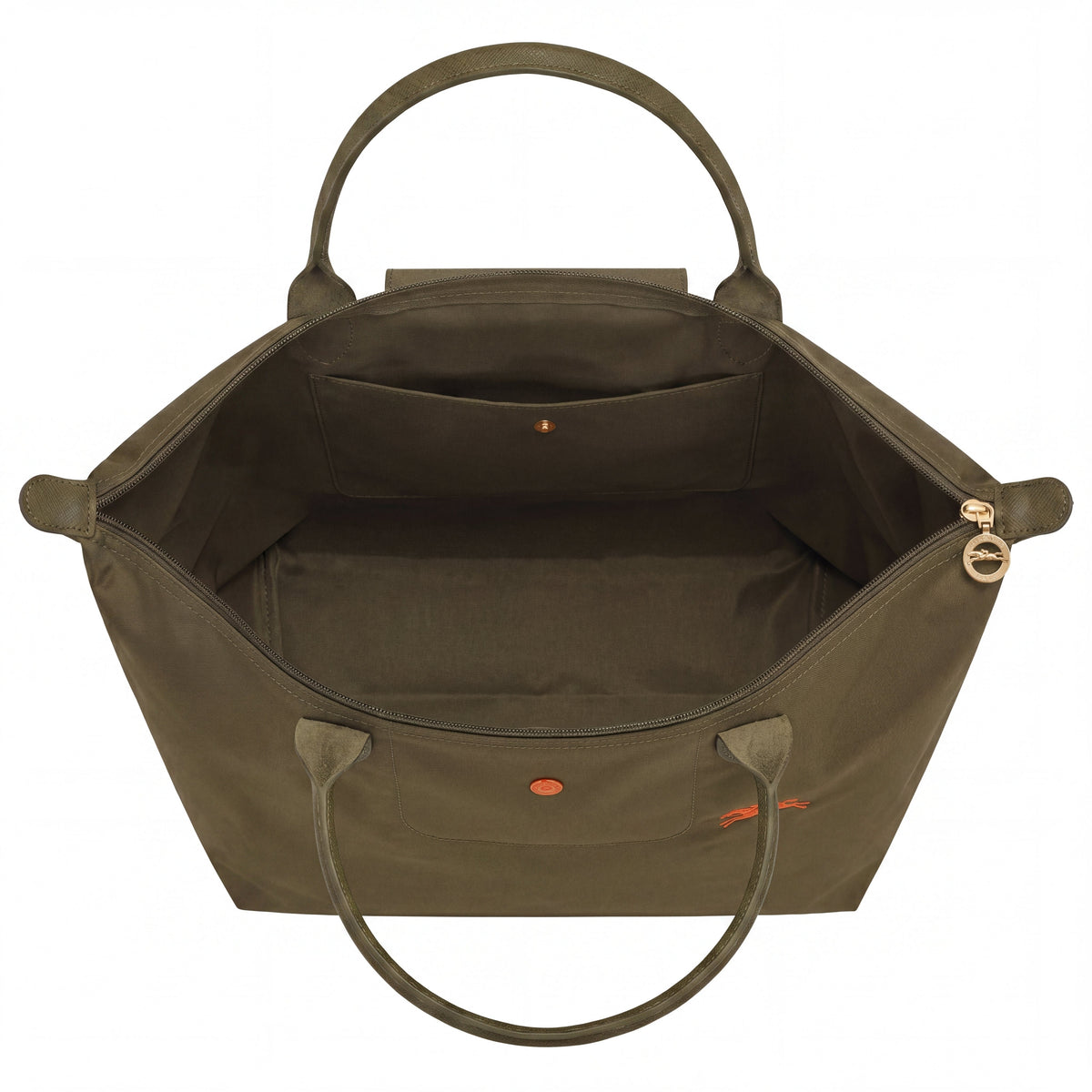 Candela • Bolso Verde Caquí Tote Plegable Con Solapa