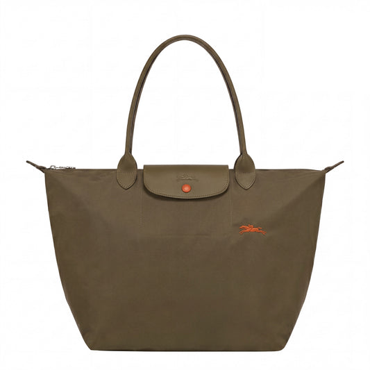 Candela • Bolso Verde Caquí Tote Plegable Con Solapa