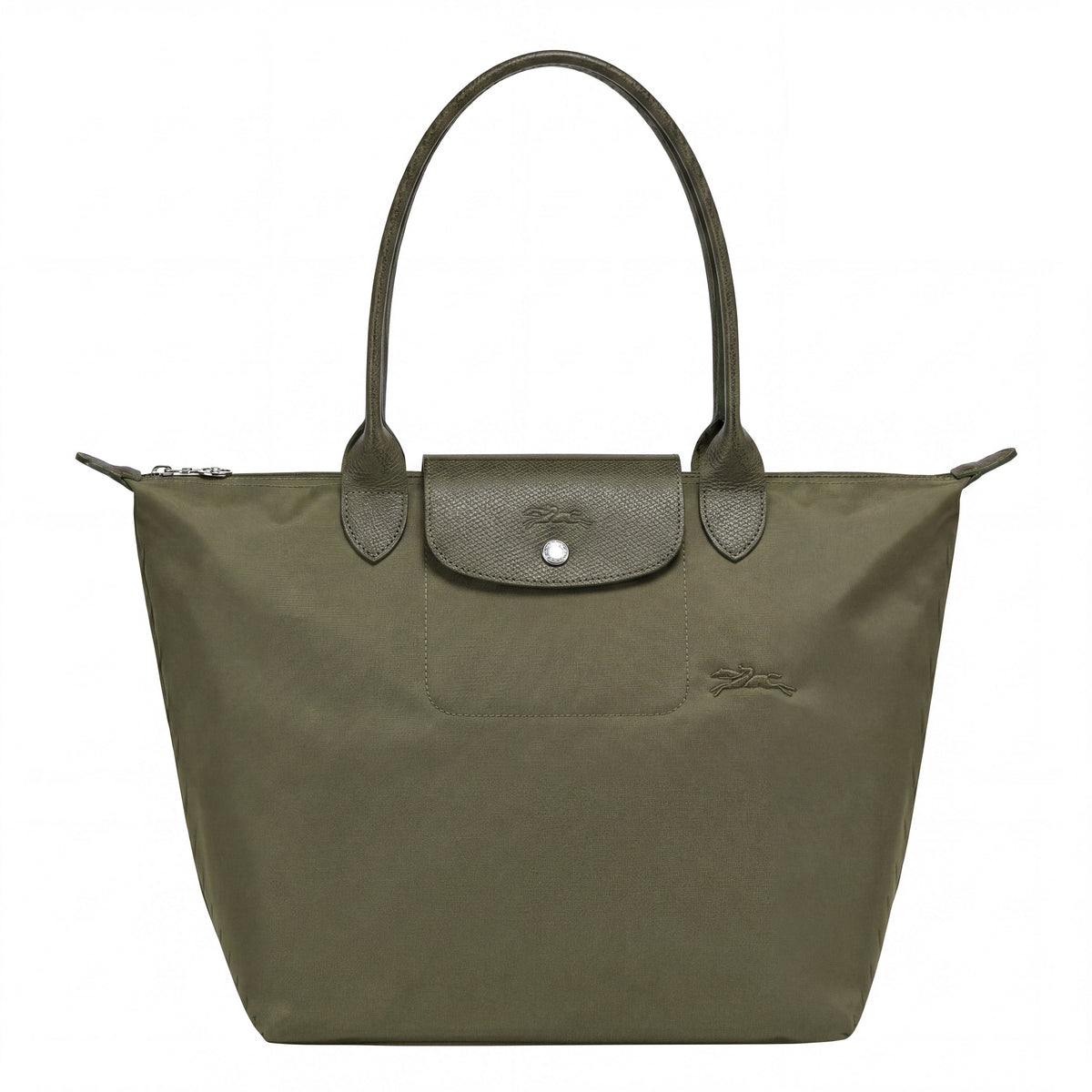 Candela • Bolso Tote Verde Plegable Con Solapa