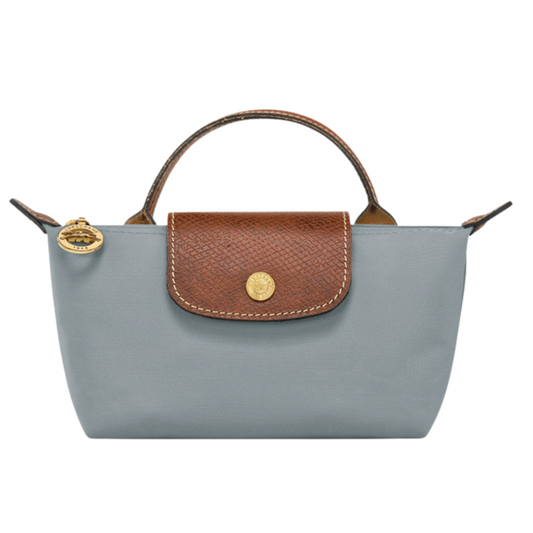 Emma • Mini Bolso Tote Turquesa Plegable Con Solapa